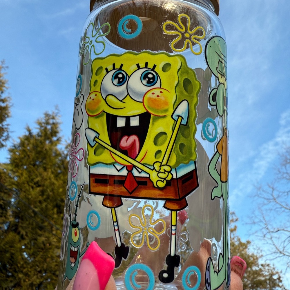 SpongeBob SquarePants Glass Art Jar